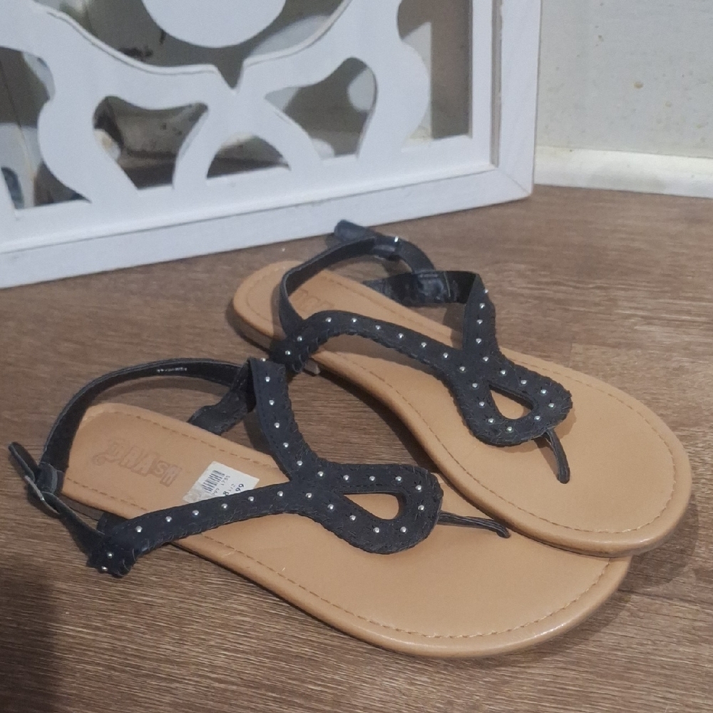 Brash Black Boho / Y2K Sandals